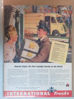 Lot of (10) 1930's-40's Truck & Heavy Equipment Advertising Magazine Print Ads Inc. International,