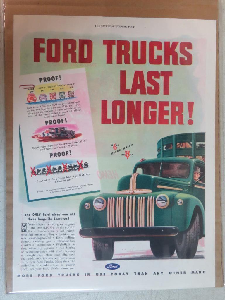 Lot of (10) 1930's-40's Truck & Heavy Equipment Advertising Magazine Print Ads Inc. International,