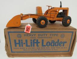 Vintage Lumar Marx Pressed Steel Hi-Lift Loader MIB