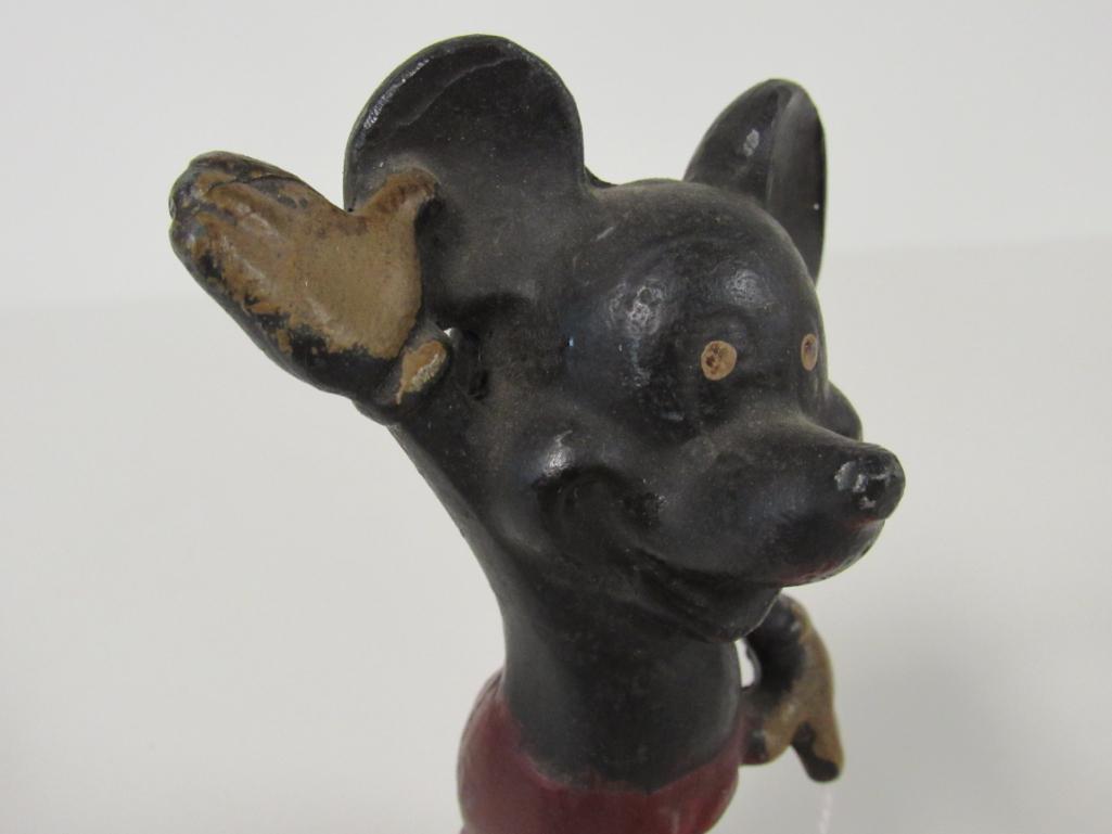 Unknown ca. 1930's/40's Cast Iron 5" Mickey Mouse