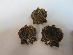 Excellent Grouping of Antique Service Pins includes (2) Rare Coca-Cola