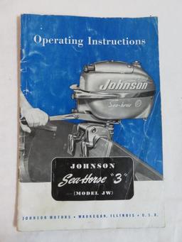 Grouping of Vintage Outboard Boat Motors Owner & Service Manuals, Inc. Johnson, Evinrude+