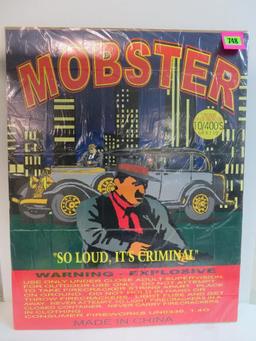 Vintage Mobster Fireworks Advertsing Poster, 22" x 28"