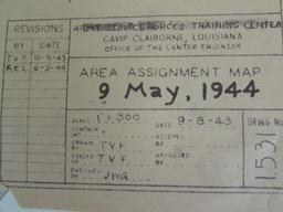 May 1944 Camp Claiborne, La. Base Map