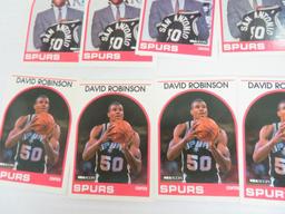 Lot (12) 1989-90 David Robinson RC's Hoops Fleer Rookie Sensations