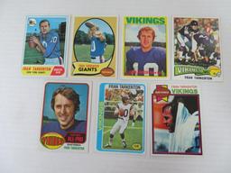 Lot (7) 1968 - 1979 Topps Fran Tarkenton Cards