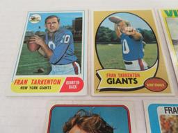 Lot (7) 1968 - 1979 Topps Fran Tarkenton Cards