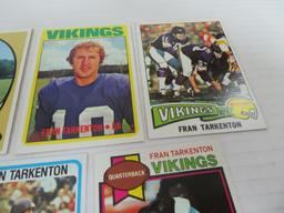 Lot (7) 1968 - 1979 Topps Fran Tarkenton Cards