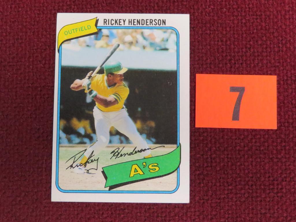 1980 Topps #482 Rickey Henderson RC