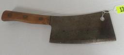 Antique Fulton Brand #1190 Foster Bros. 15" Butchers Meat Cleaver