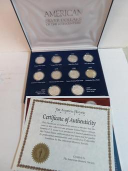 American Silver Dollars of the 20th Century Box Set, (10 Coins)