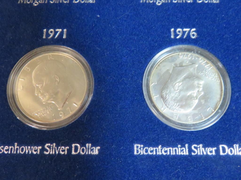 American Silver Dollars of the 20th Century Box Set, (10 Coins)