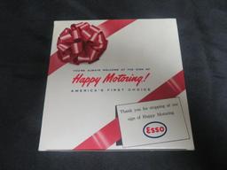 Excellent Vintage ESSO Gift Pack w/ 2 Metal Handy Oilers