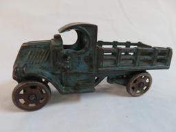 Antique Arcade Cast Iron 4.5" Mack Stake Truck