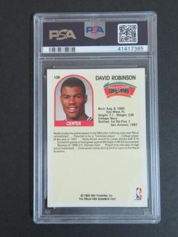 1989-90 Hoops Basketball #138 David Robinson RC PSA 9