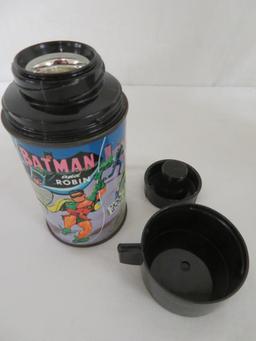 Vintage 1966 Batman and Robin Metal Lunchbox & Thermos