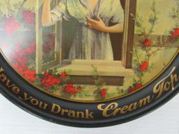 Outstanding Dated 1913 American Brewing Co. Cream Top Metal Advertising Tray