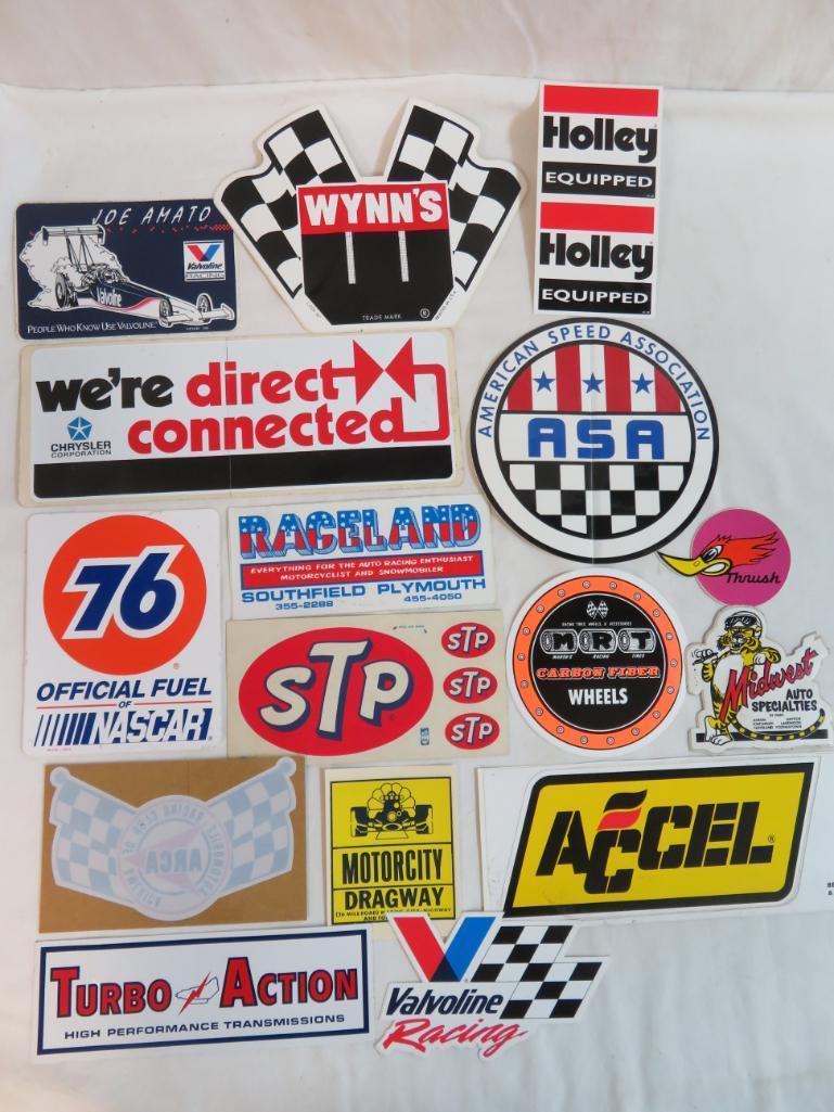 Large Group of Asst. Hot Rod/ Gas & Oil/ Racing Related Decals