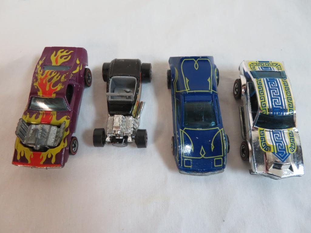 Lot (4) Vintage 1970's Hot Wheels Redline Enamels