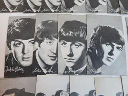 Lot (22) Vintage 1960's Beatles Arcade/ Exhibit Cards w/ Bio Backs