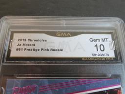 2019-20 Chronicles #61 Ja Morant Prestige Pink RC Rookie GMA 10 Gem Mint