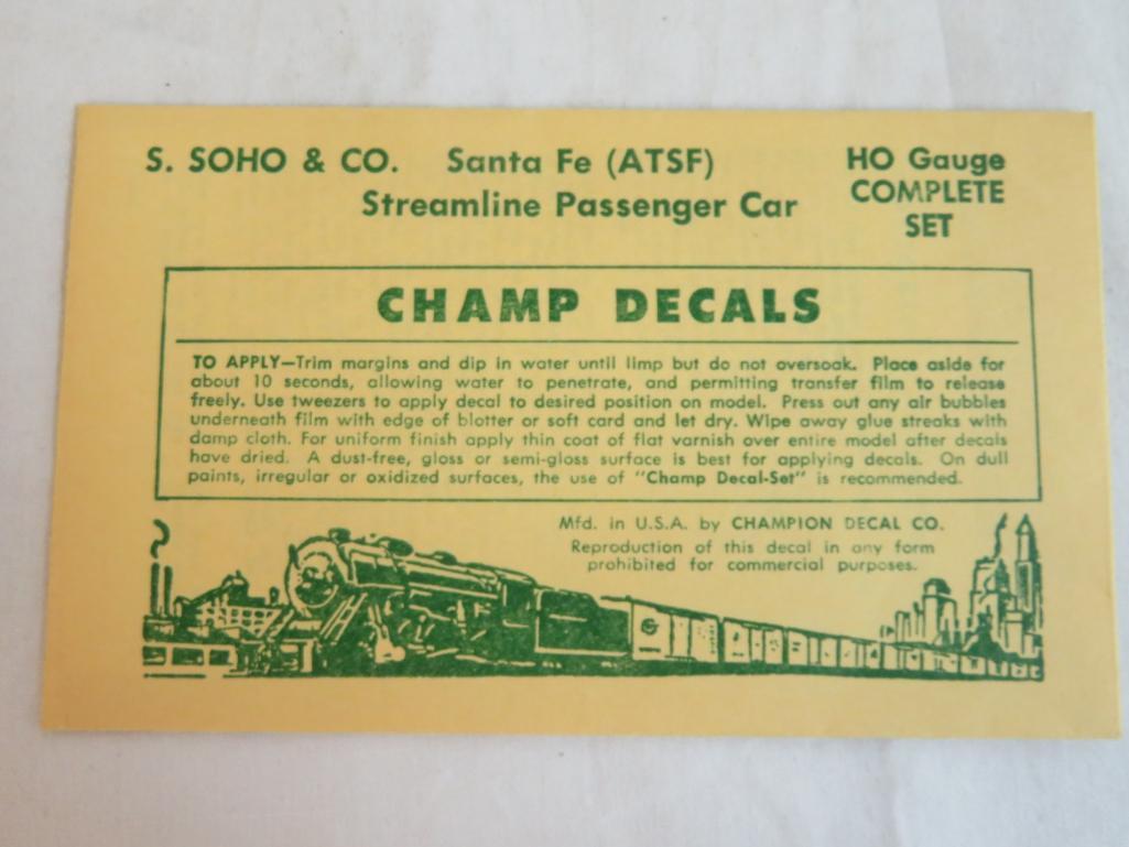 Vintage Soho & Co. HO Scale Brass Santa Fe #708 Skirted Baggage Car