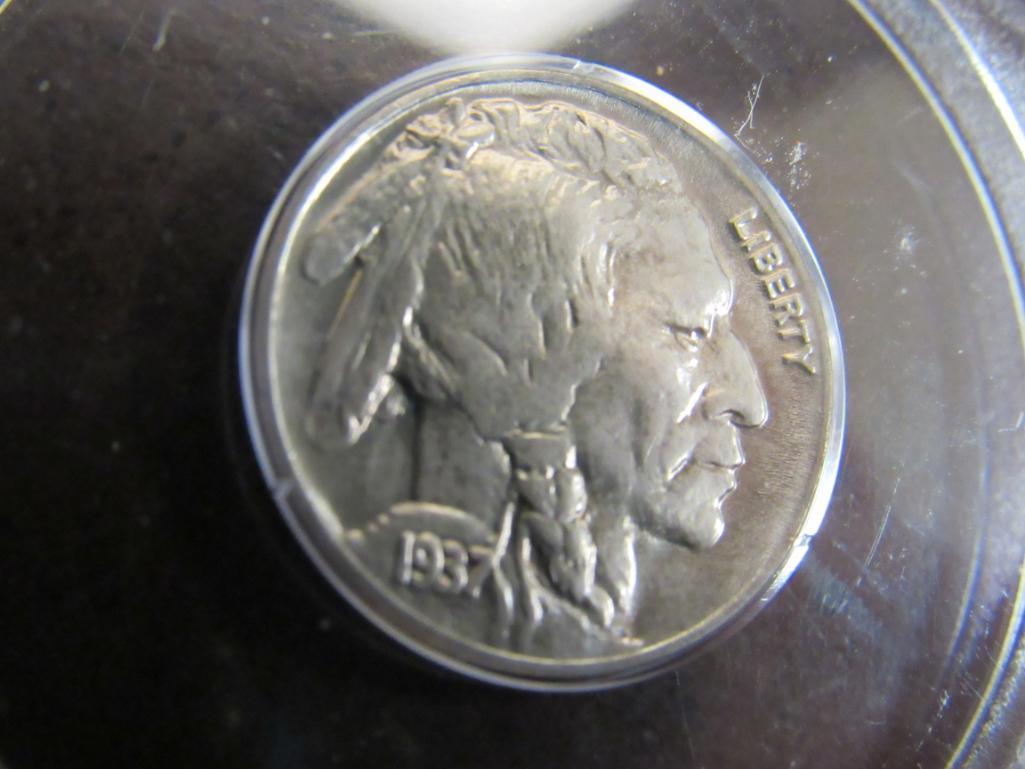 1937-D Buffalo US Nickel 5 Cents PCGS MS65