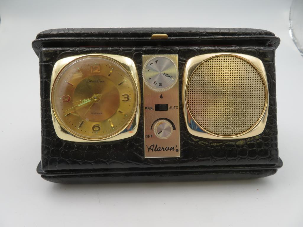 Vintage Alaron Travel Alarm Clock Radio