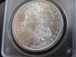 1882 Morgan US Silver Dollar PCGS MS64