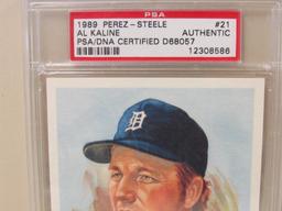 1989 Perez-Steele Signed Al Kaline Postcard Autographed PSA / DNA Certified