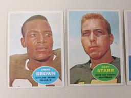 Lot (3) 1960 Topps Football Superstars w/ Brown & Starr