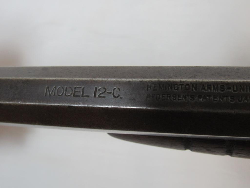 Outstanding Remington Model 12-C Takedown 22 Pump Rifle w/ Marbles Gladstone Peep Sight & Octagon