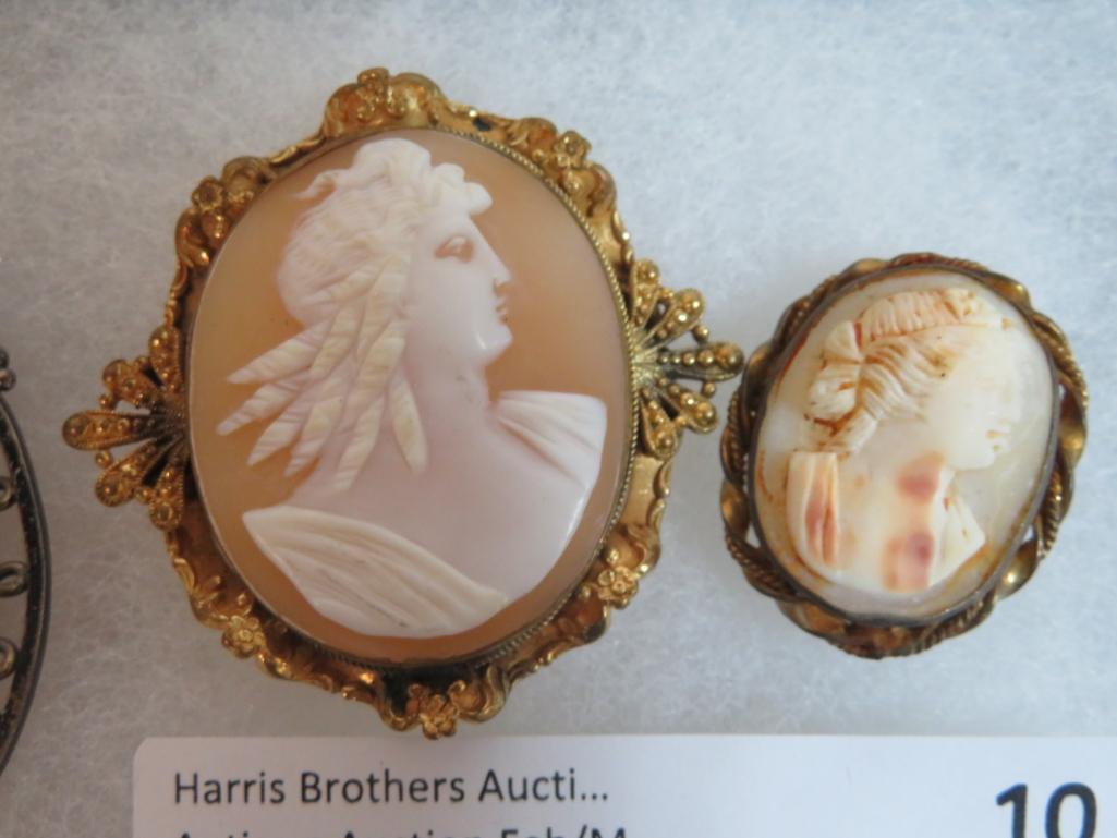 Case Lot of Antique & Vintage Cameo Jewelry