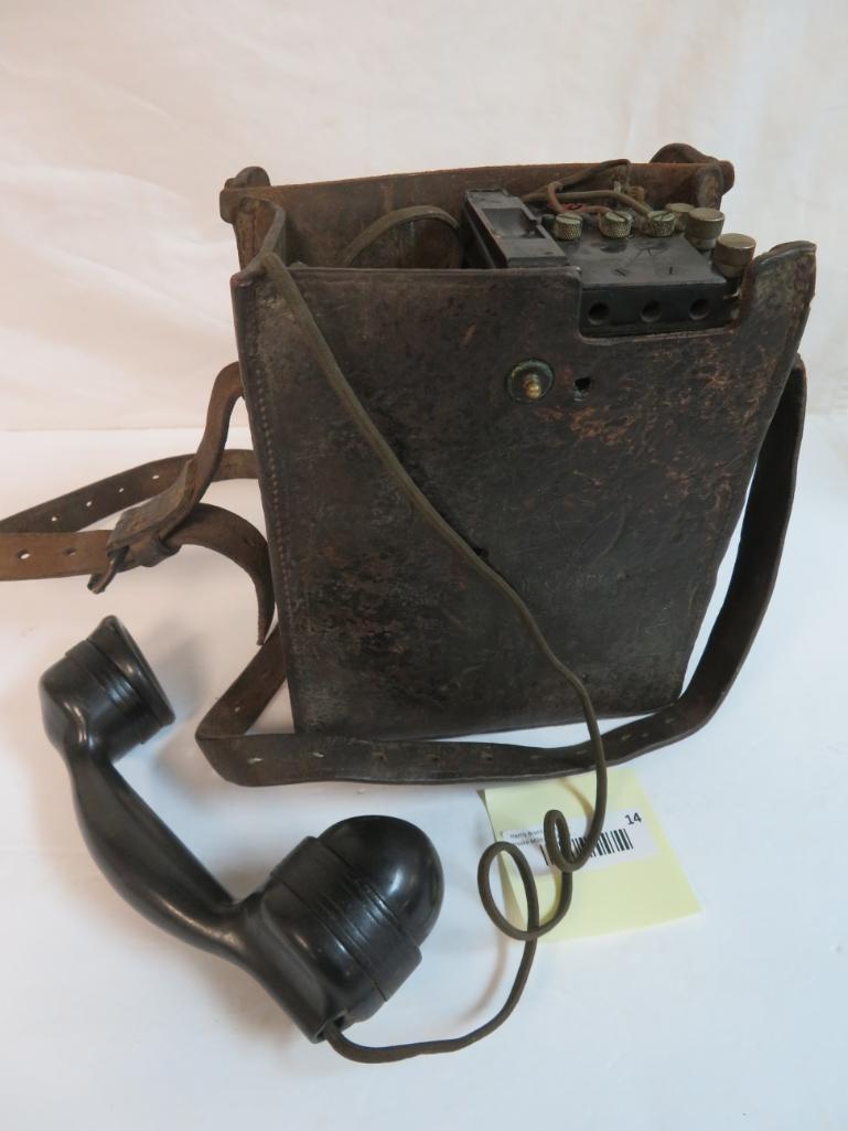 WWII U.S. Army Signal Corps Field Phone EE-8-A