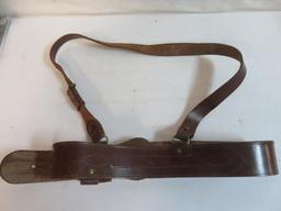 Original WWII British Military Leather Belt with Brass Buckle