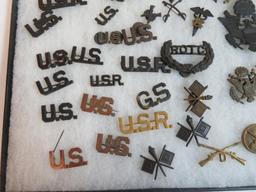 Excellent Lot of WWI Military Officer Collar Insignia
