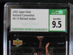 RARE 2002 UD Spokesman National Convention #N-15 Michael Jordan CSG 9.5 GEM MINT