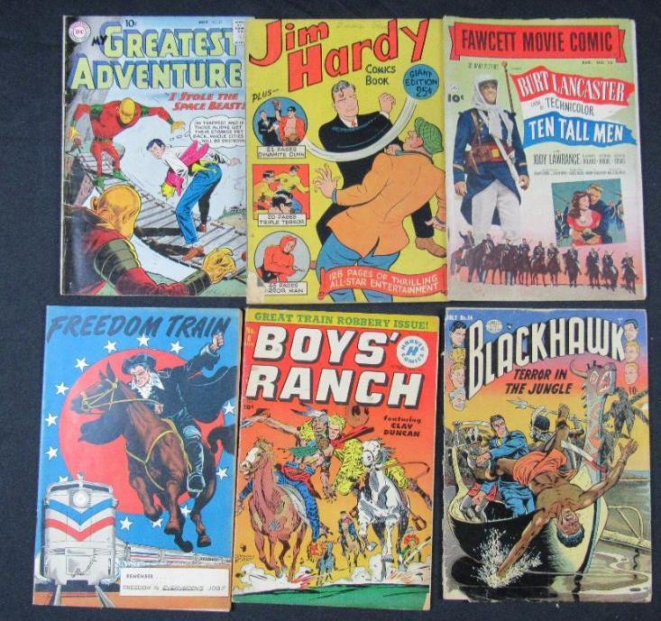 Mixed Golden Age Lot (6) Boys Ranch, Blackhawk+