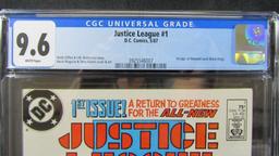 Justice League #1 (1987) Key 1st Issue/ 1st Maxwell Lord CGC 9.6