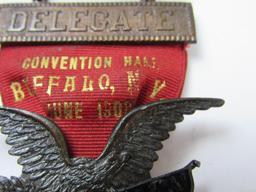 Rare 1908 G.A.R. Grand Army of the Republic (Civil War) 42nd Encampment Buffalo NY Delegate Medal