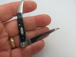 Case XX #610096-SS Folding Knife Blue Bone