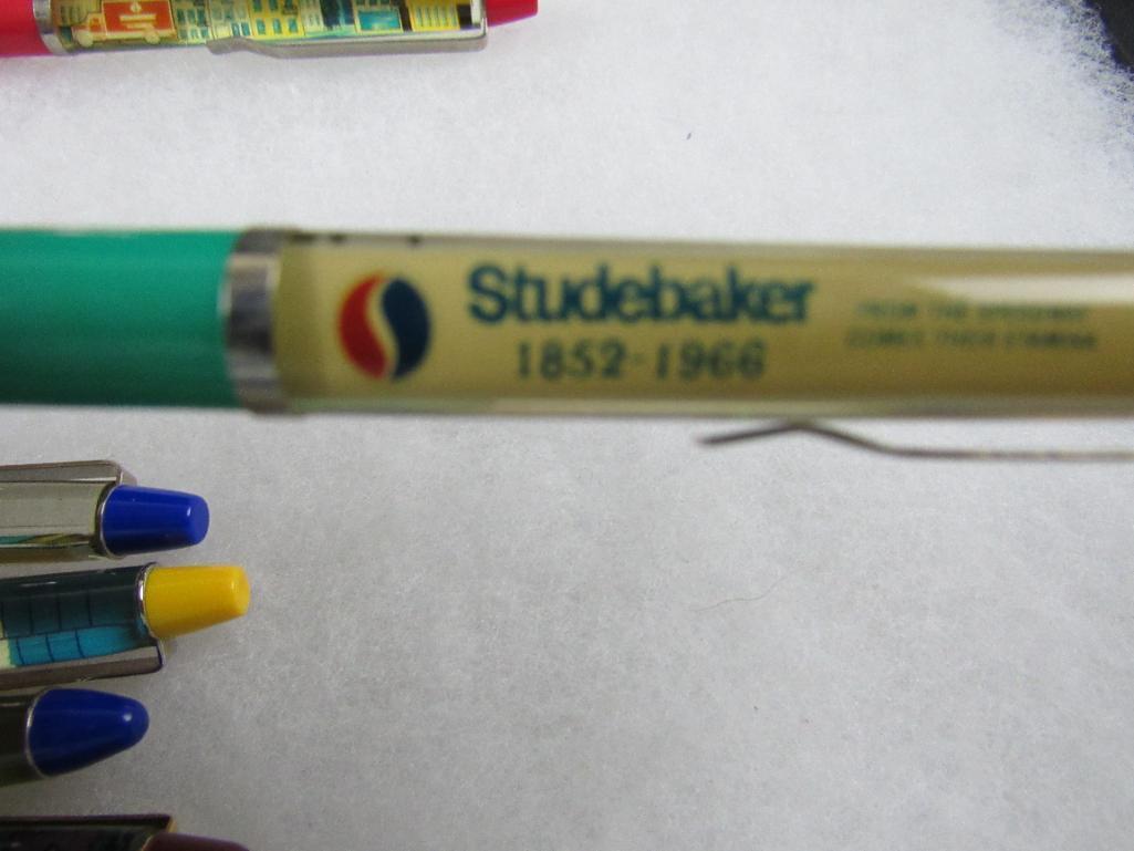 Lot (8) Vintage Advertising Floaty Ink Pens Denmark