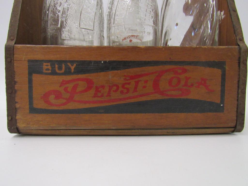 Antique Pepsi Cola Wooden 6-Pack Carrier