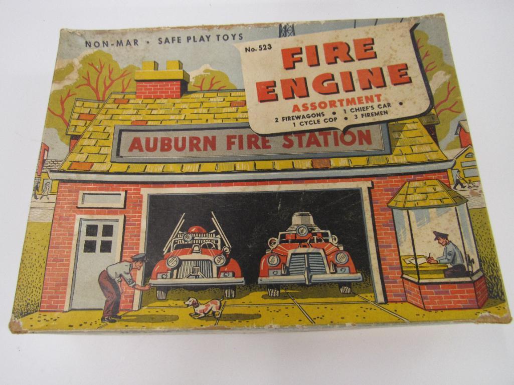 Antique Auburn Rubber Fire Toys