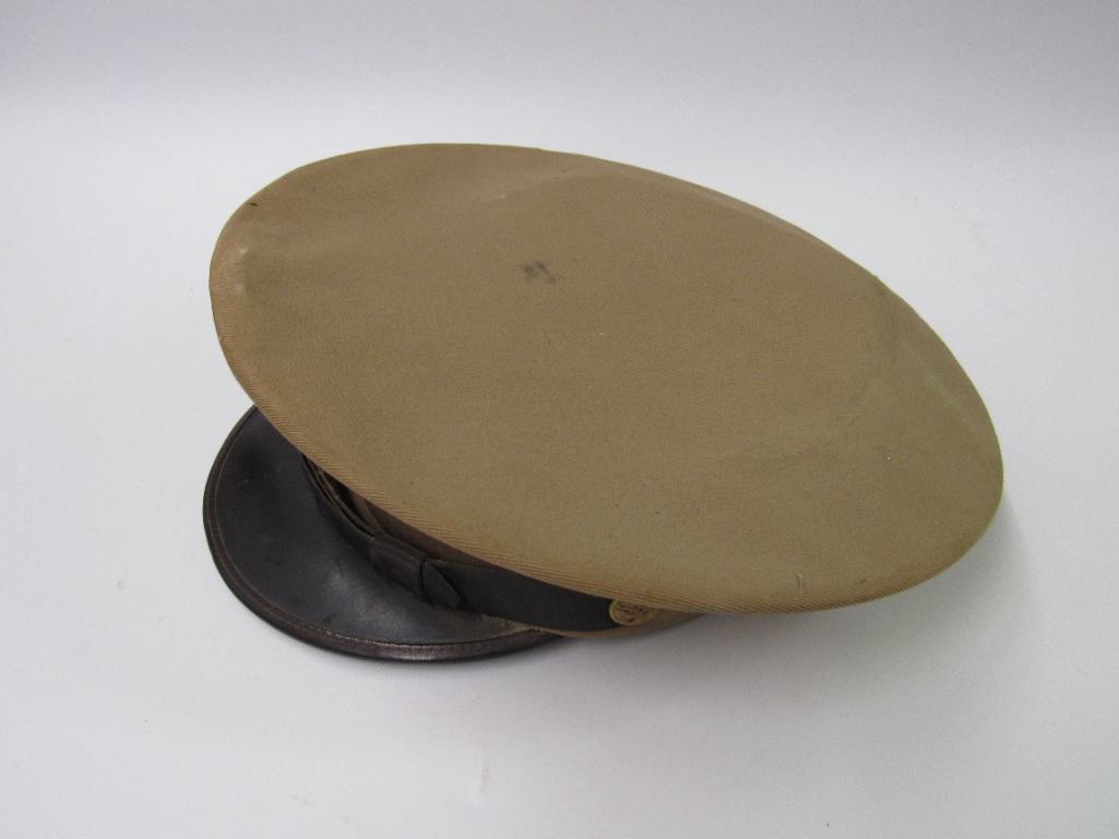 WWII Era U.S. Coast Guard Auxiliary Hat With Badge