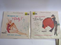 Lot (7) Antique 78 RPM Record Albums All Petty Pin-Up Art Esquire