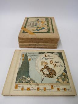 Lot (5) 1910's/20's Ralph Mayhew Bubble Books (Childrens Books)