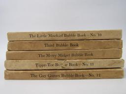 Lot (5) 1910's/20's Ralph Mayhew Bubble Books (Childrens Books)