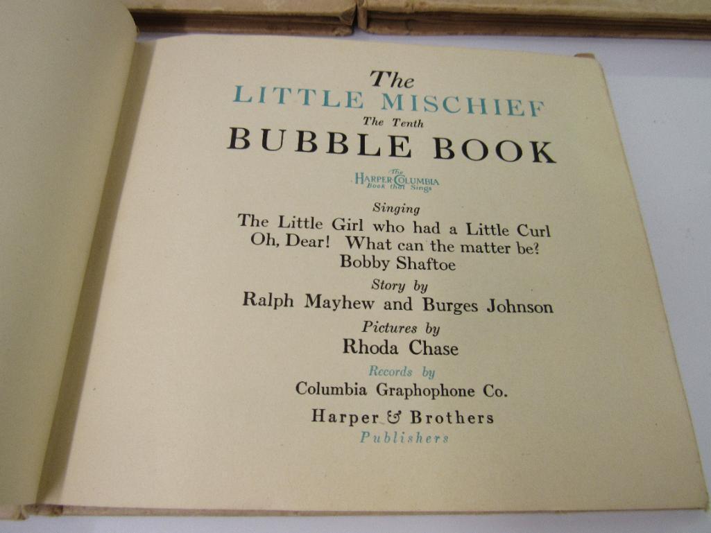 Lot (5) 1910's/20's Ralph Mayhew Bubble Books (Childrens Books)