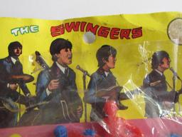 Vintage 1960's " The Swingers" (Beatles Knock-Off) Plastic Figure Set Sealed